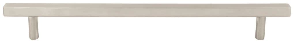 Jeffrey Alexander 845-12SN 12" Center-to-Center Satin Nickel Square Dominique Appliance Handle