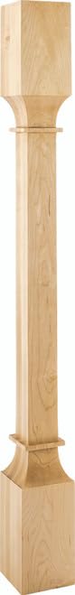 Hardware Resources P35-3.5-WB 3-1/2" W x 3-1/2" D x 35-1/2" H White Birch Square Post
