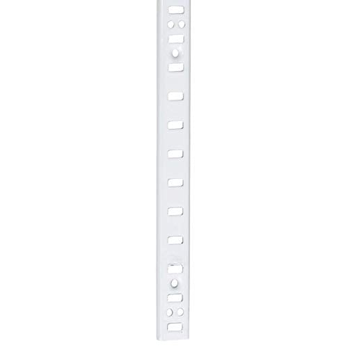 Hardware Resources TRK01-72WH 72" White Single-Track Shelf Standard