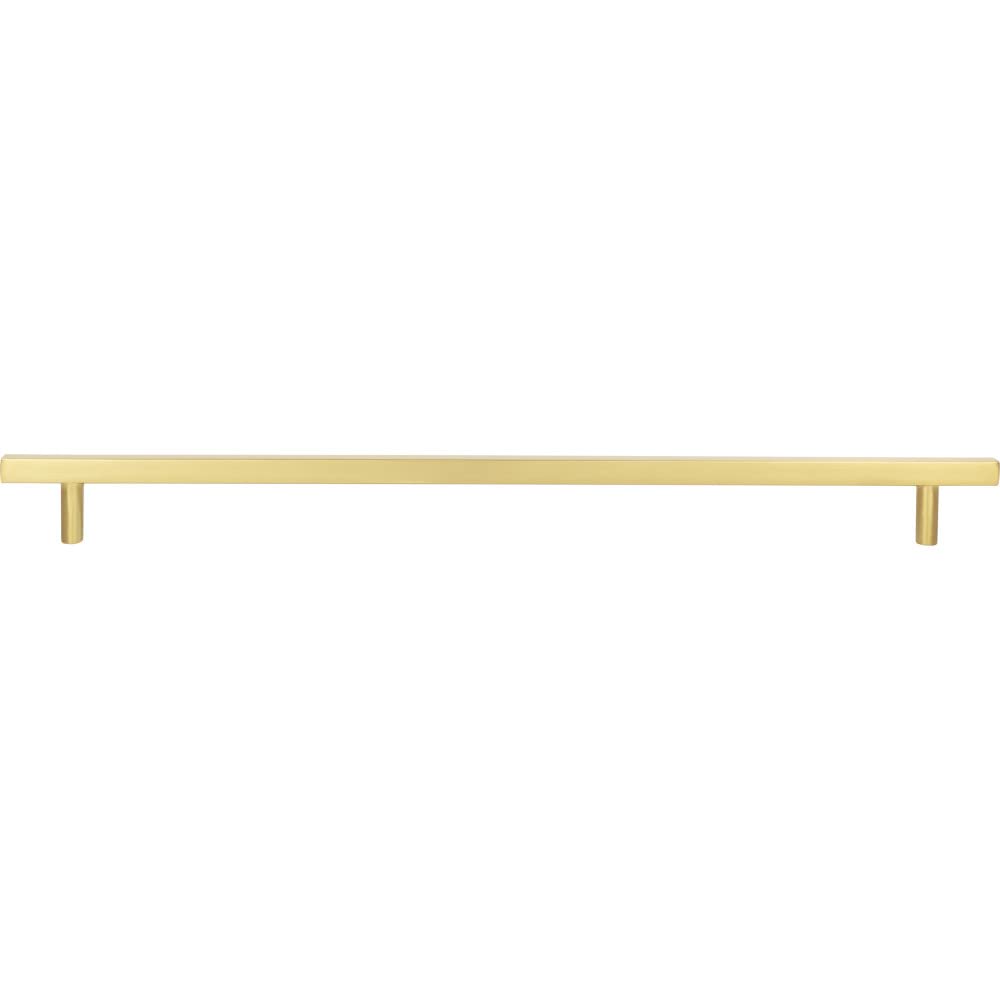 Jeffrey Alexander 845-305BG 305 mm Center-to-Center Brushed Gold Square Dominique Cabinet Bar Pull