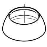 Pfister 941-541 16 Series Slide Bar End with Cap, Polished Chrome 941-541A