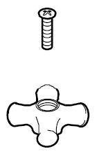 Model: 940-9800 Porcelain Cross Handle for 45/71 Series (fits 940-9... 940-9800