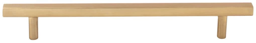 Jeffrey Alexander 845-160SBZ 160 mm Center-to-Center Satin Bronze Square Dominique Cabinet Bar Pull