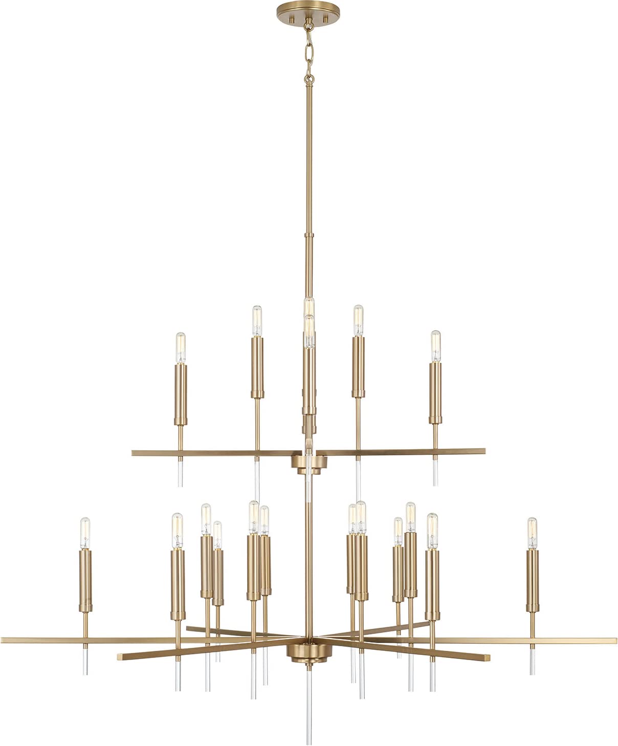 Capital Lighting 449302MA Elora 20 Light Chandelier Matte Brass
