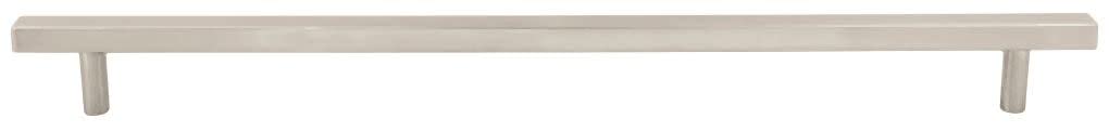 Jeffrey Alexander 845-18SN 18" Center-to-Center Satin Nickel Square Dominique Appliance Handle
