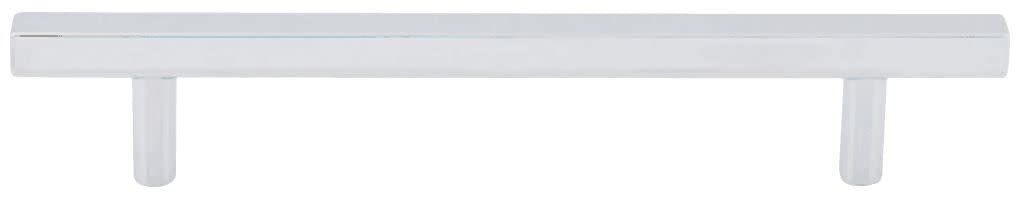 Jeffrey Alexander 845-128PC 128 mm Center-to-Center Polished Chrome Square Dominique Cabinet Bar Pull