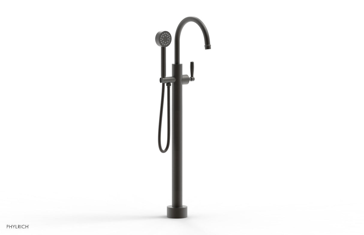 Phylrich 220-45-01-10B WORKS Tall Floor Mount Tub Filler - Lever Handle with Hand Shower  220-45-01 - Oil Rubbed Bronze