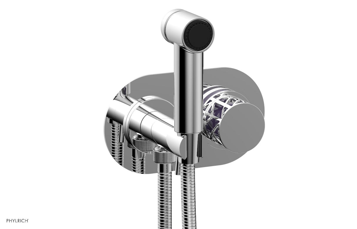 Phylrich 222-64-026X046 JOLIE Wall Mounted Bidet, Round Handle with "Purple" Accents 222-64
