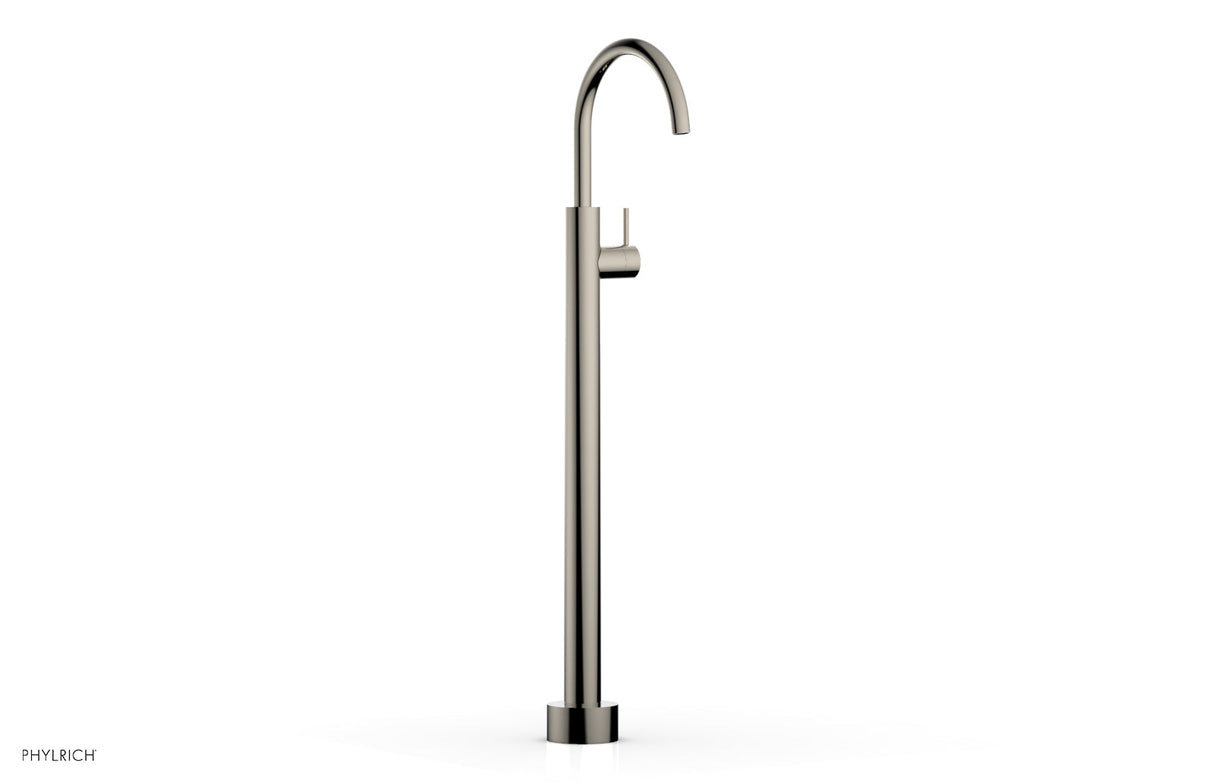 Phylrich 230-45-02-014 BASIC II Tall Floor Mount Tub Filler - Lever Handle 230-45-02 - Polished Nickel