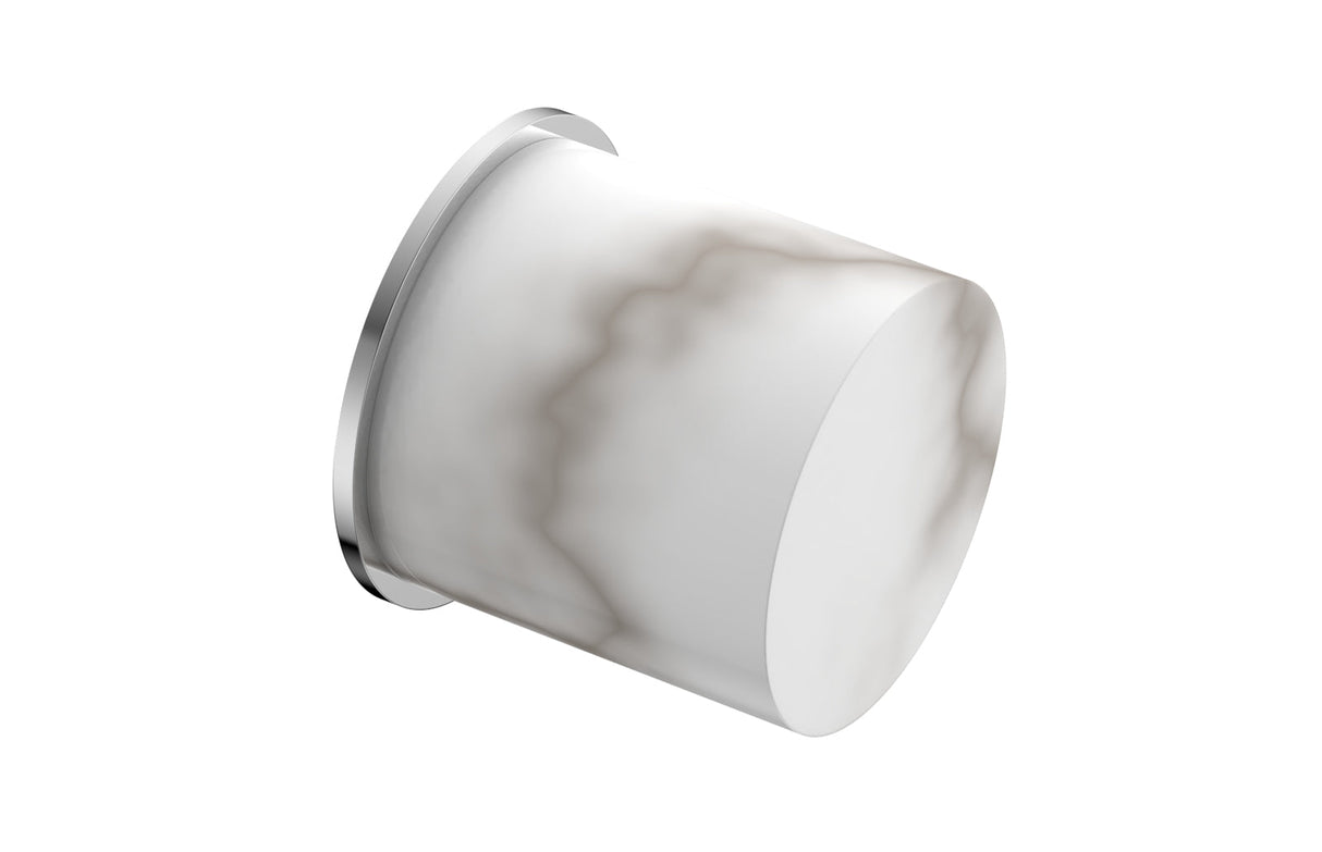Phylrich 230-92-026X031 BASIC II Cabinet Knob - White Marble 230-92