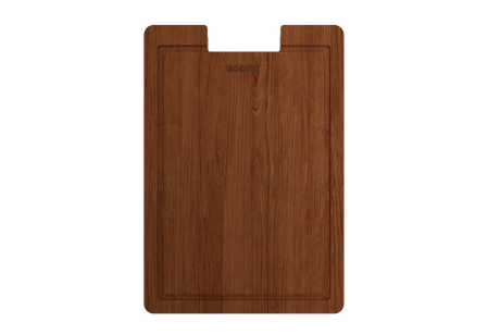 BOCCHI 2320 0001 Wooden Cutting Board for Workstation Sinks w/ handle - Sapele Mahogany Wood