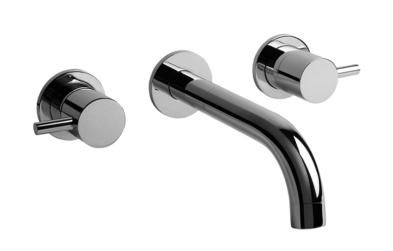 GRAFF Unfinished Brass M.E. Wall-Mounted Lavatory Faucet (Trim Only) G-6130-LM37W-UB-T