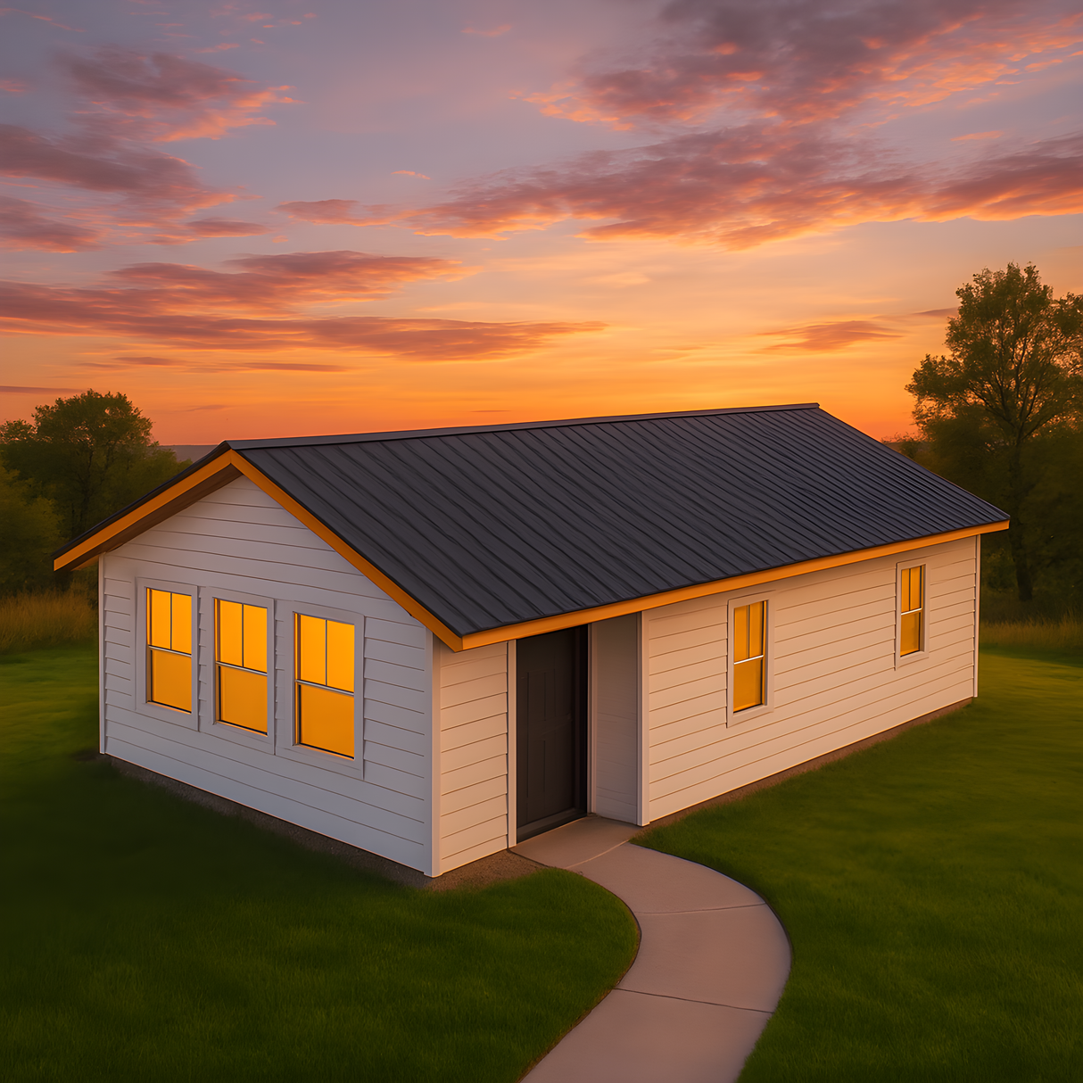 AbodeMOD ADU Shell | Modern 2 Bedroom, 1 Bath – 560 Sq Ft | Made from ThermaSteel