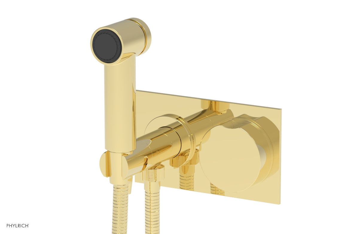 Phylrich 250-64-003 CIRC - Wall Mounted Bidet, Round Handle 250-64 - Polished Brass