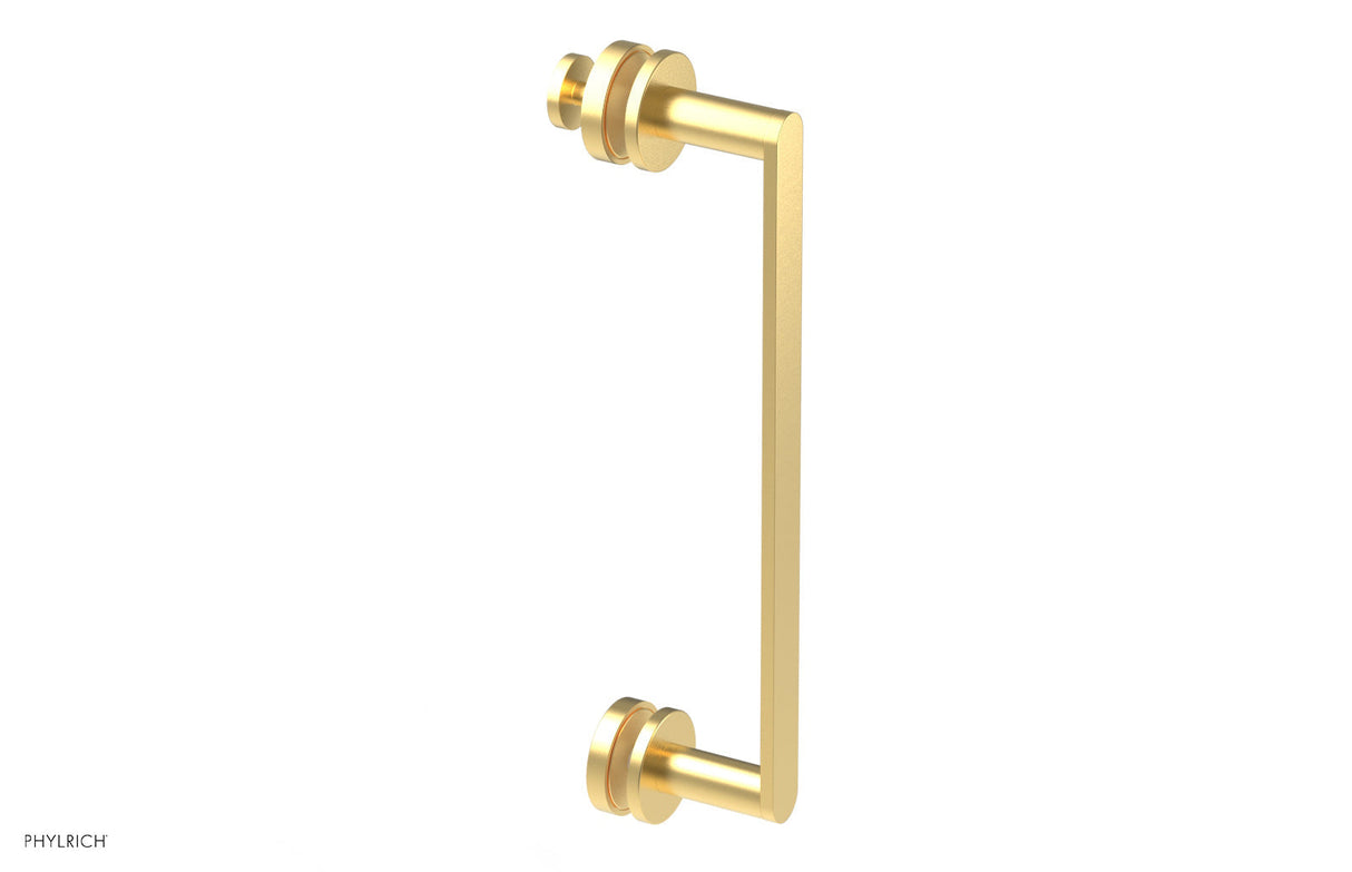 Phylrich 183-92-12-24B Contemporary 12" Single Sided Shower Pull 183-92-12 - Burnished Gold