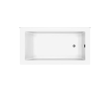 MAAX 410011-000-001-102 ModulR 6032 (Without Armrests) Acrylic Corner Left Left-Hand Drain Bathtub in White