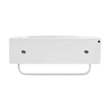 Chateau 21.5" Right Side Faucet Wall-Mount Bathroom Sink with Chrome Towel Bar