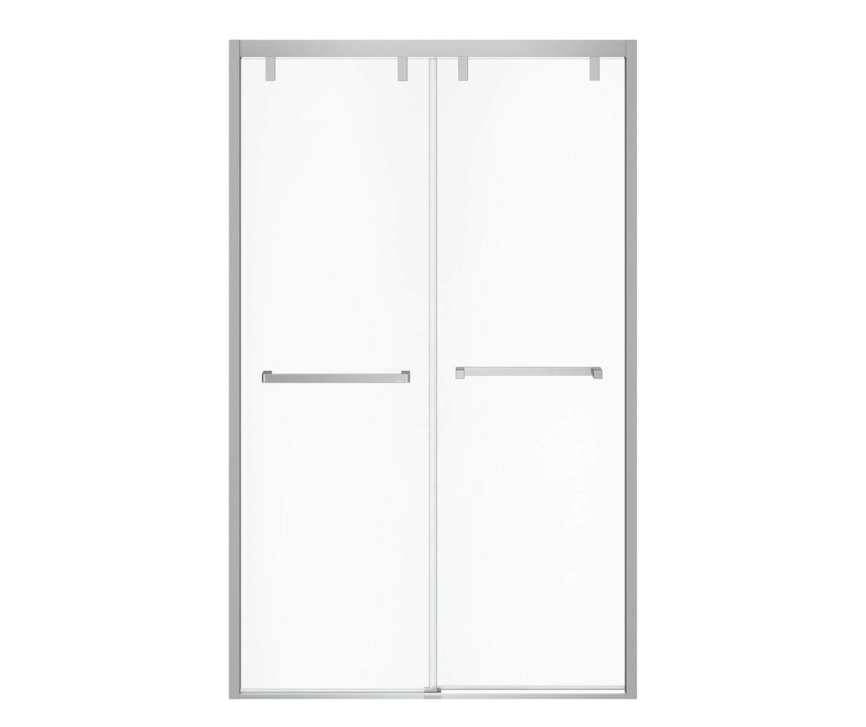 MAAX 135321-900-084-000 Uptown 44-47 x 76 in. 8 mm Bypass Shower Door for Alcove Installation with Clear glass in Chrome
