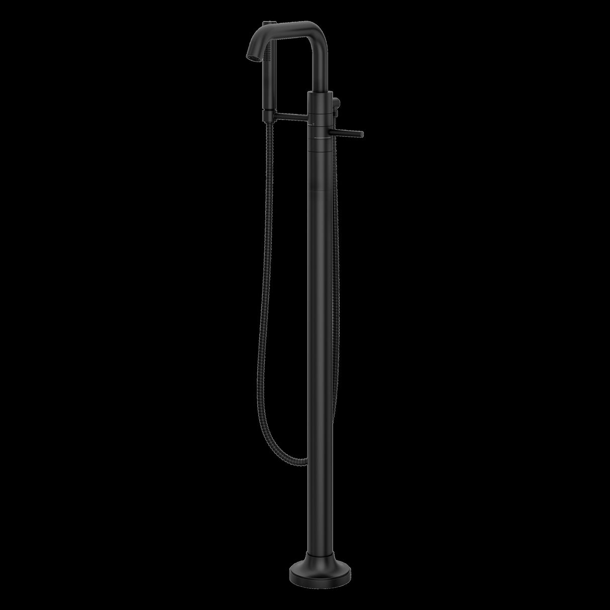 Tenet Tub Filler with Handshower in Matte Black