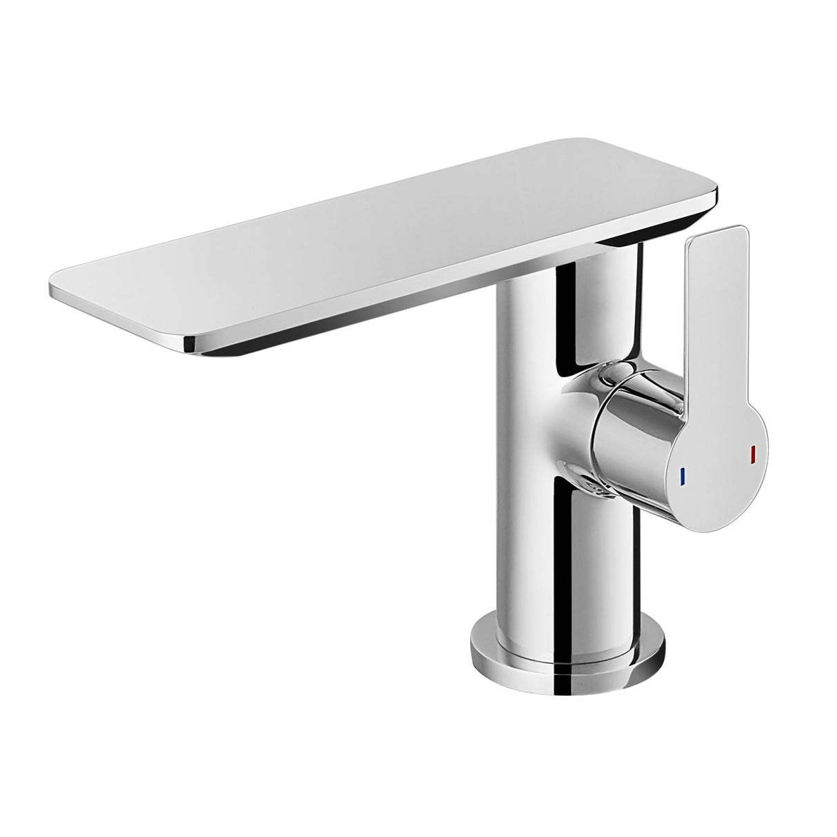 DAX Brass Single Handle Bathroom Waterfall Faucet Spout, 16", Brushed Nickel DAX-8205-BN