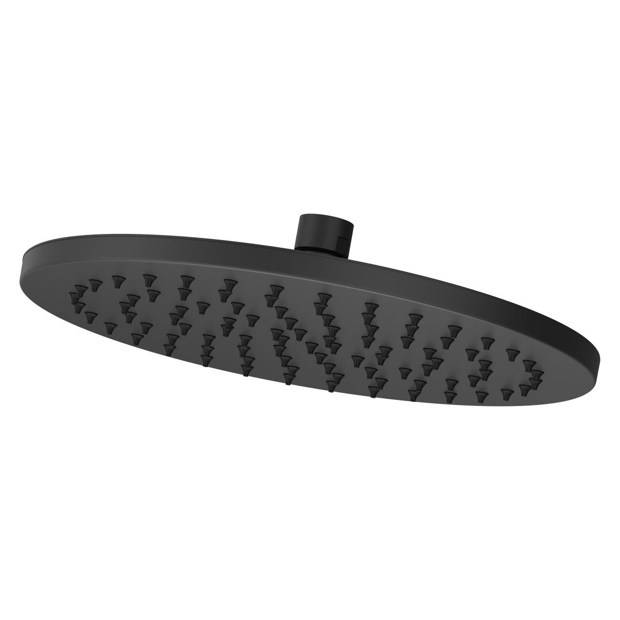 Modern Round 10 in. Raincan Showerhead in Matte Black