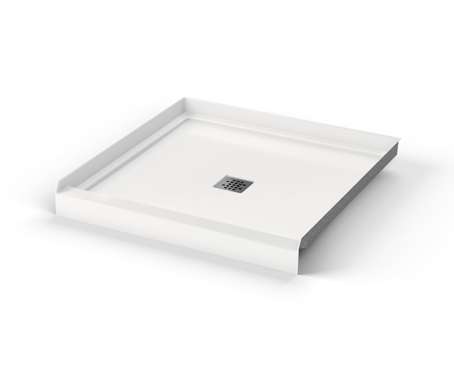 MAAX 420020-501-001-000 B3X 3636 Acrylic Alcove Shower Base with Center Drain in White