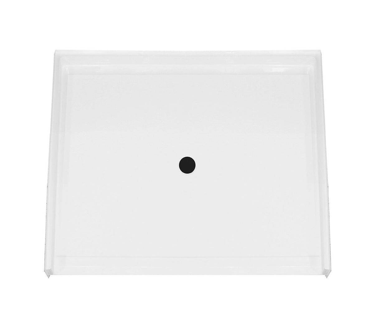 MAAX 106553-000-002-000 MX QSI-3838-BF 0.5 in. AcrylX Alcove Shower Base with Center Drain in White
