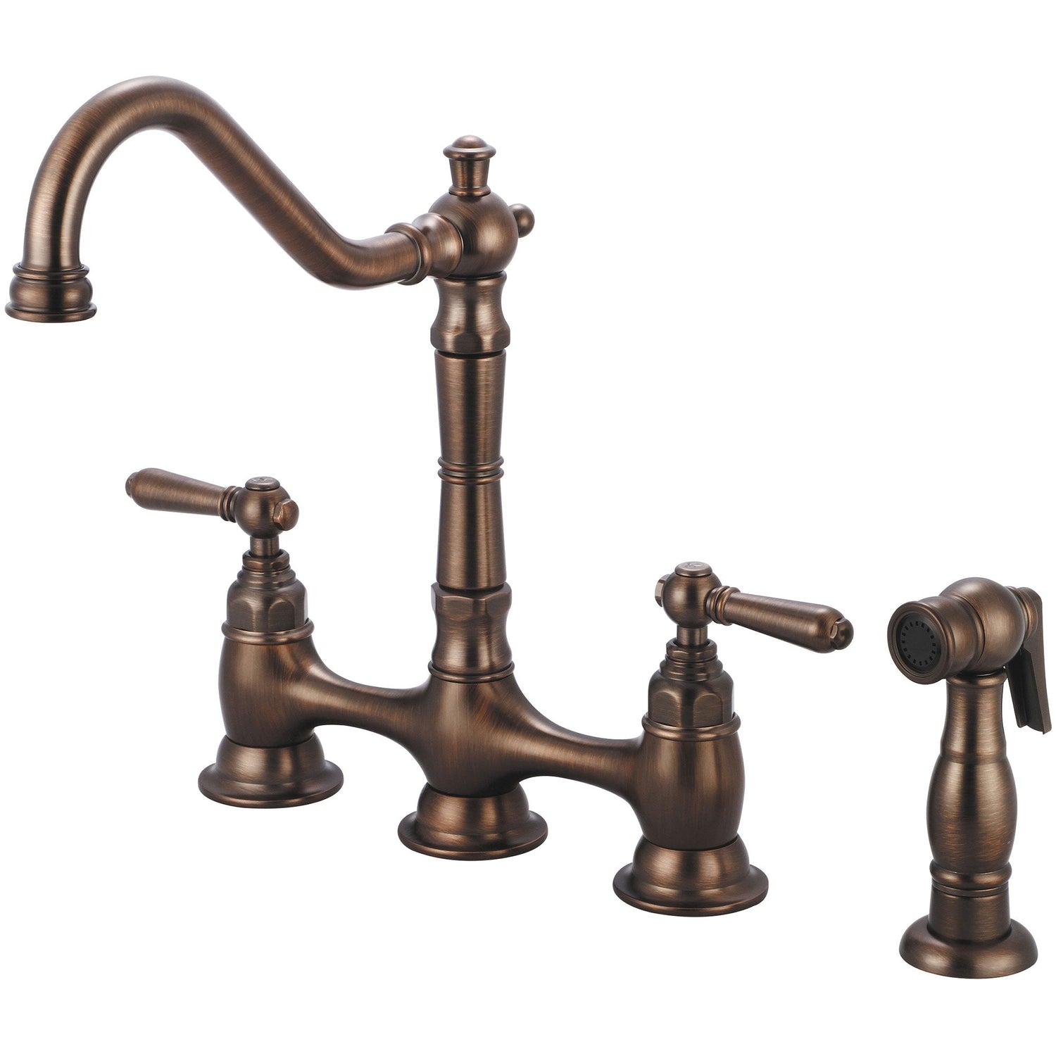 Pioneer 2AM501-ORB Americana Two Handle Kitchen Bridge Faucet in Oil Rubbed Bronze