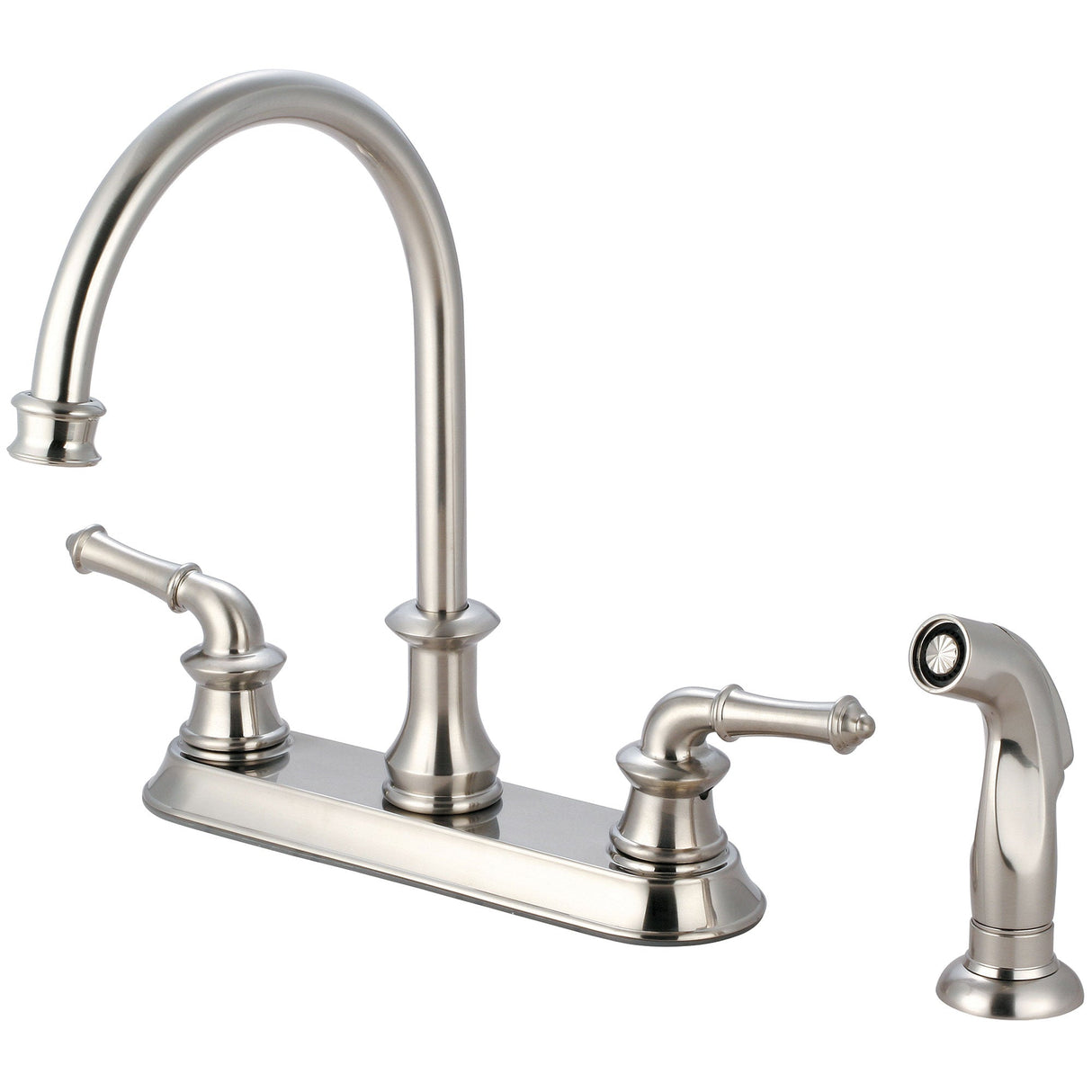 Pioneer 2DM301-BN Del Mar Two Handle Kitchen Faucet in Brushed Nickel