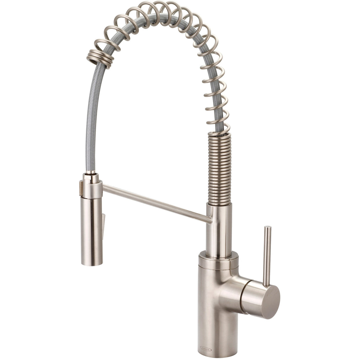 Pioneer 2MT275-BN Motegi Single Handle Pre-Rinse Spring Pull-Down Kitchen Faucet in Brushed Nickel