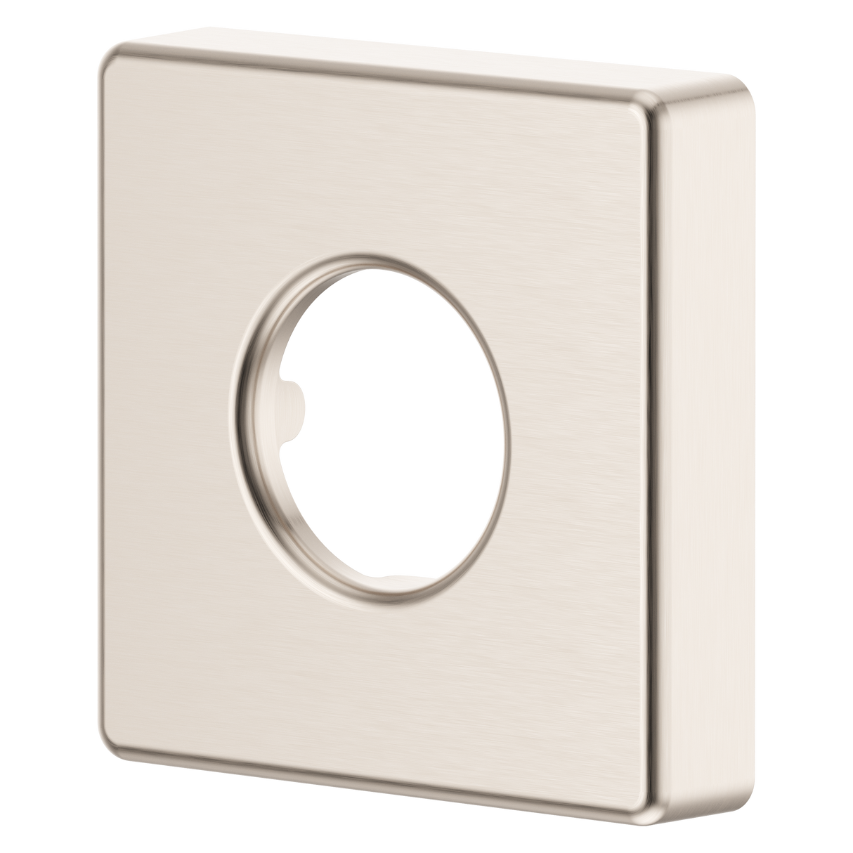 Modern Square Shower Arm Flange in Brushed Nickel