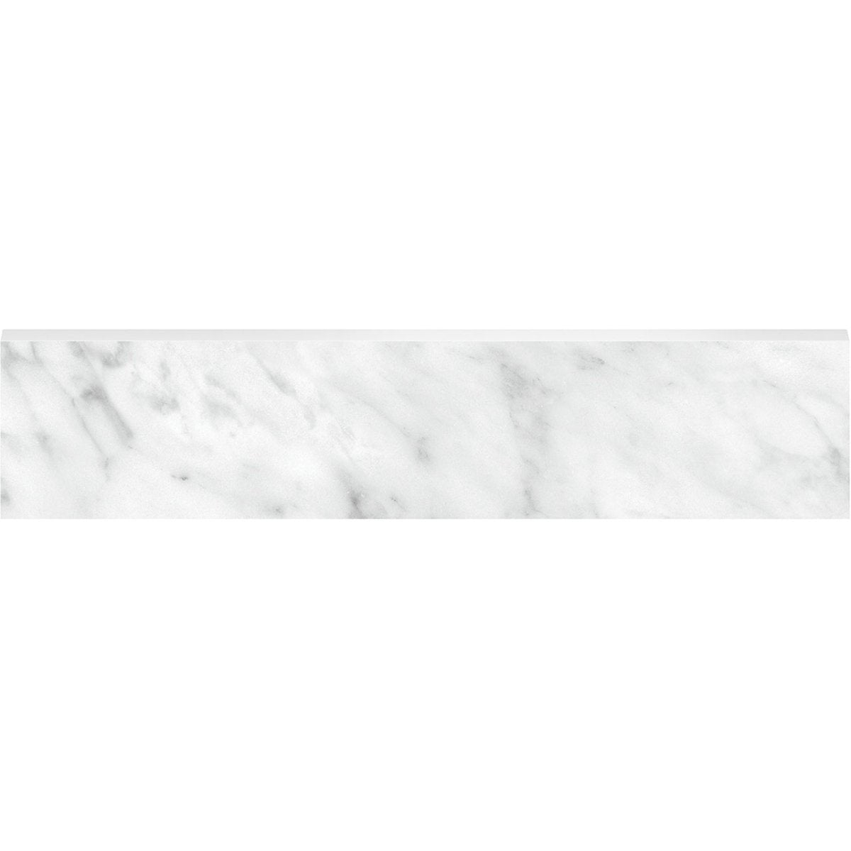 Anatolia Tile 3X12 Bn La Marca Carrara Honed & Rectified Bullnose 4502-0293-0 Carrara Gioia 3x12 Bullnose Honed - premium natural stone mosaic tile from Anatolia Tile, available at PoshHaus showroom in Keene, NH