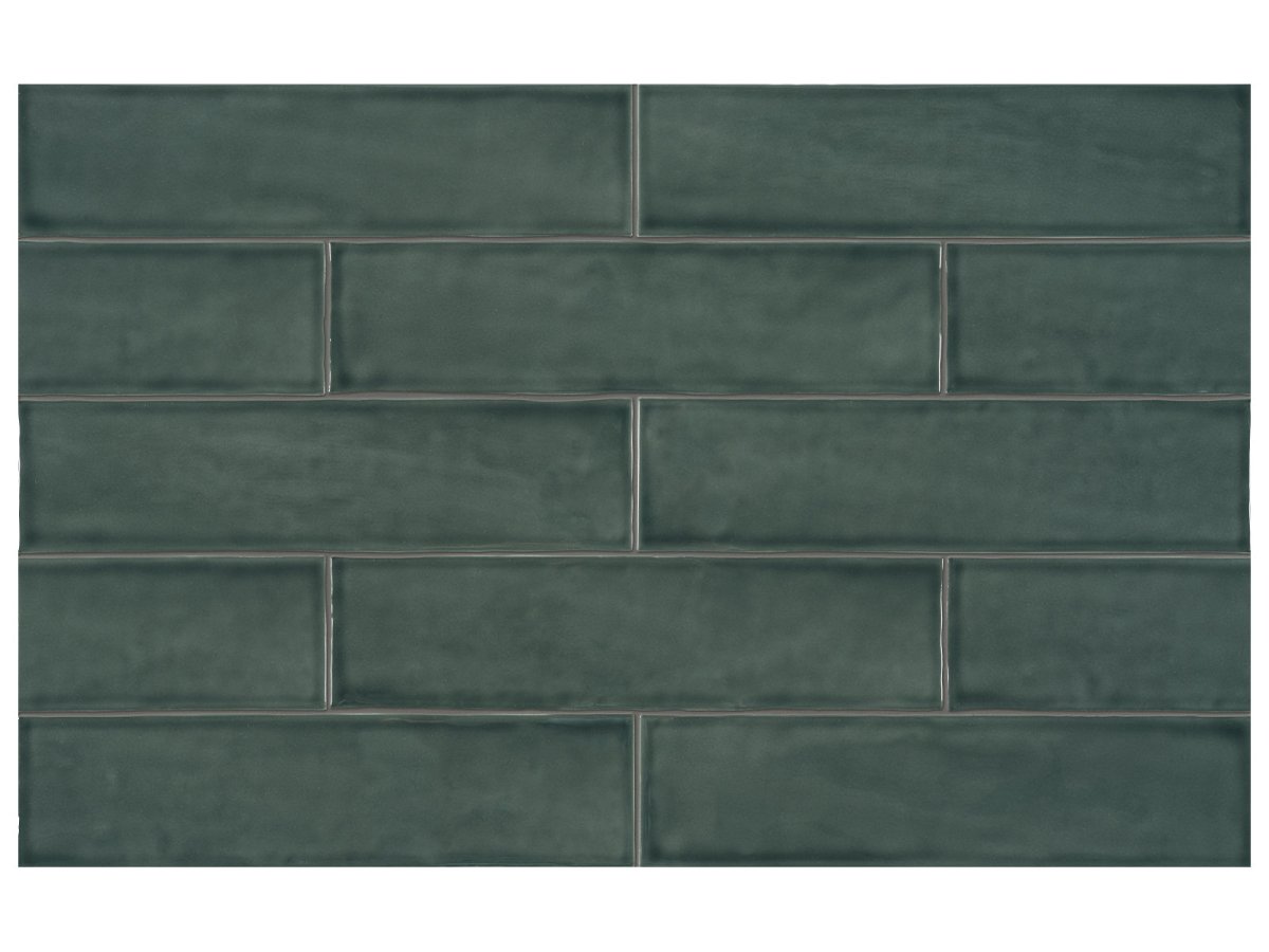 Anatolia Tile 3X12 Teramoda Emerald Glossy 4000-0247-0 Emerald - premium natural stone mosaic tile from Anatolia Tile, available at PoshHaus showroom in Keene, NH