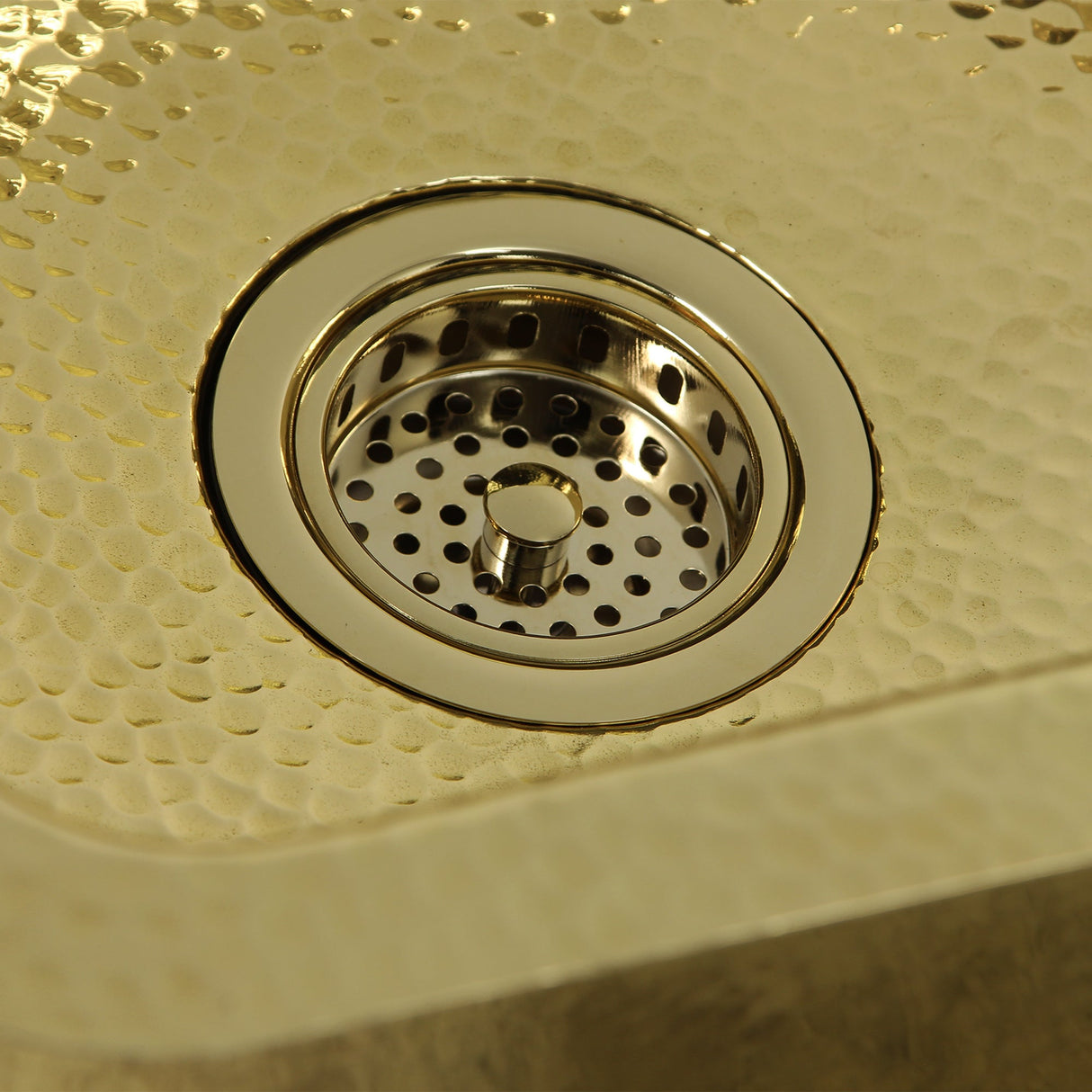 Nantucket Sinks Polished Brass 3.5 Inch Kitchen Drain