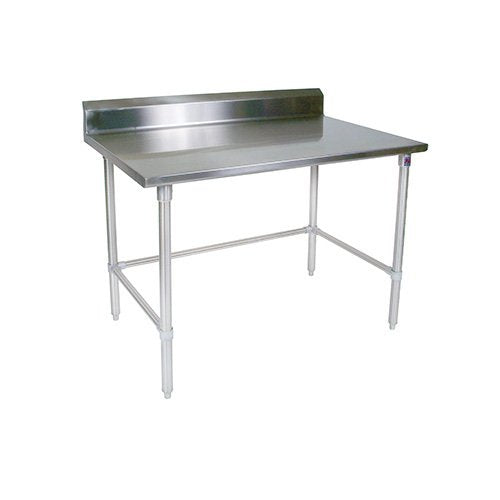 John Boos ST6R5-30120GBK Riser Top Work Table w/ Galvanized Bracing, 120" W x 30" D