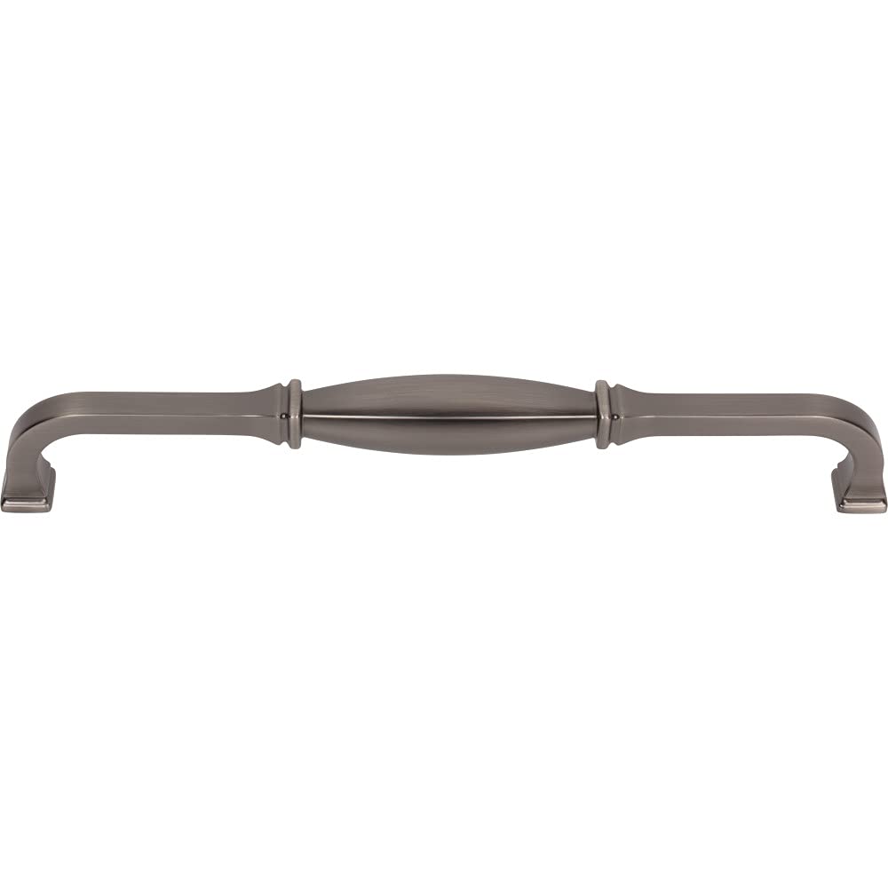 Jeffrey Alexander 278-12BNBDL 12" Center-to-Center Brushed Pewter Audrey Appliance Handle