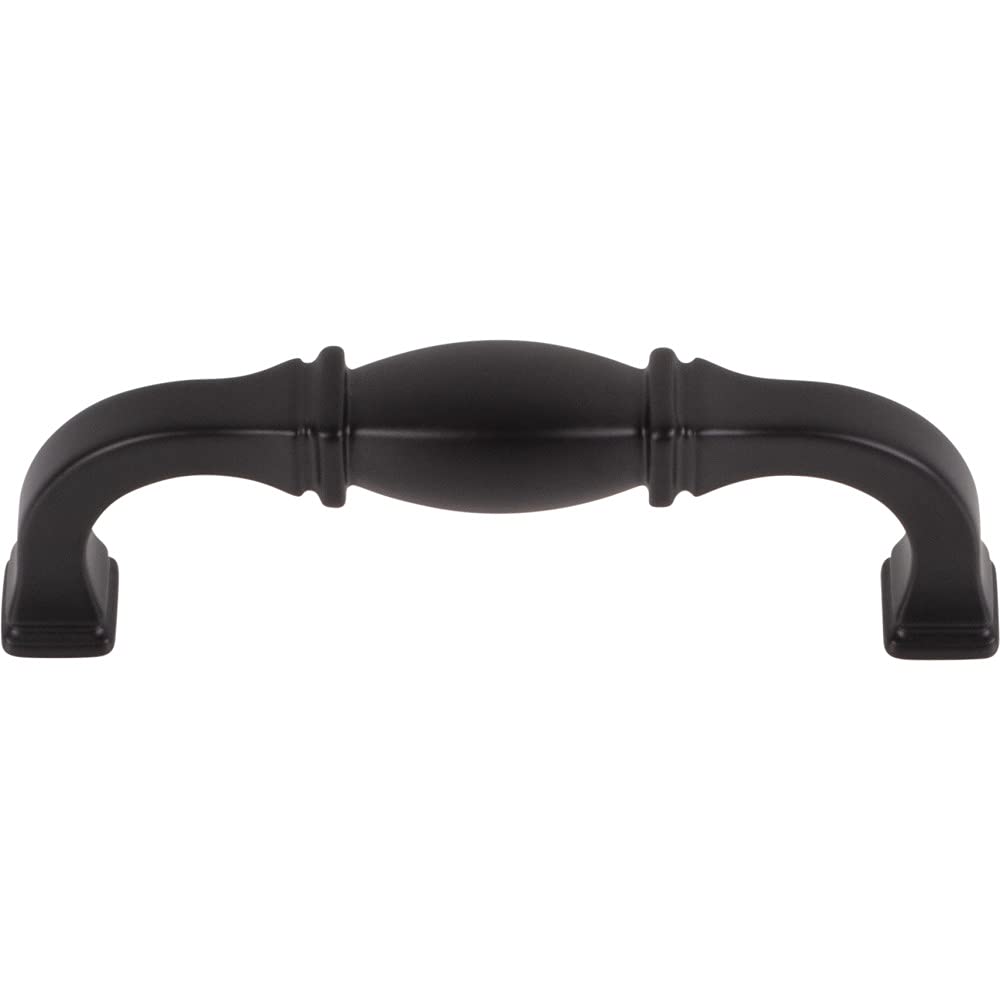 Jeffrey Alexander 278-96MB 96 mm Center-to-Center Matte Black Audrey Cabinet Pull