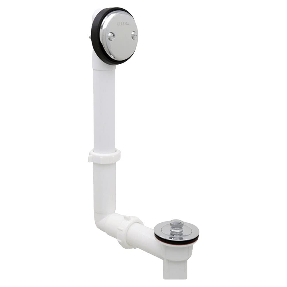Gerber G004155176 Chrome Classics Pvc Drain In Shoe for Standard Tub With RETA...