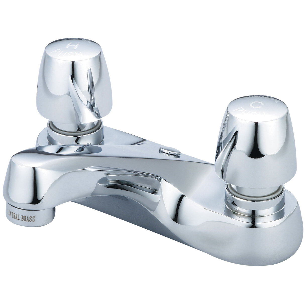 Central Brass 3137-AN2 Slow-Close Two Handle Lavatory Faucet in Polished Chrome