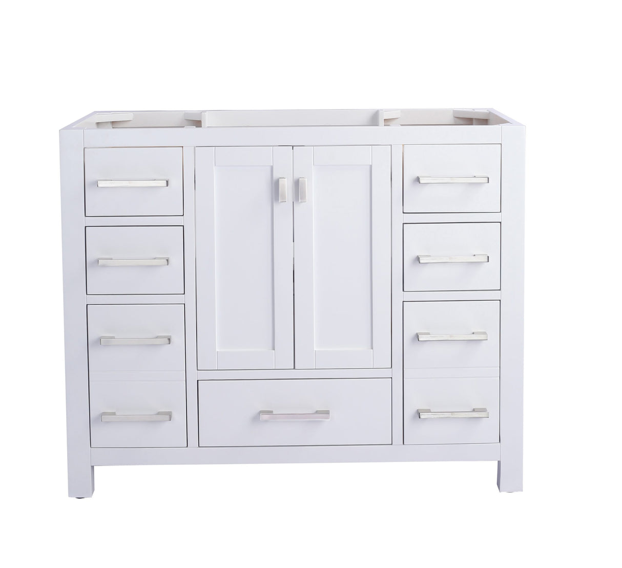 Wilson 42" White Bathroom Vanity Cabinet Laviva 313ANG-42W