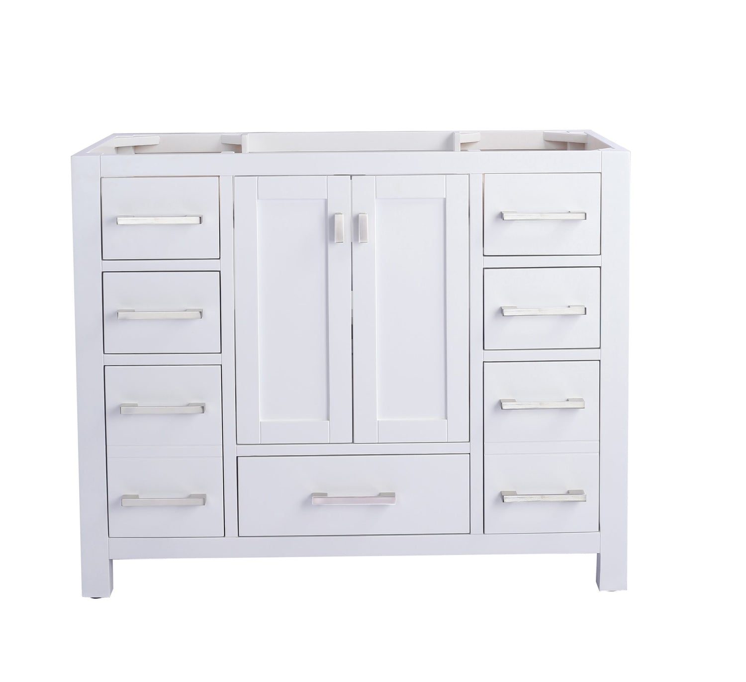 Wilson 42" White Bathroom Vanity Cabinet Laviva 313ANG-42W