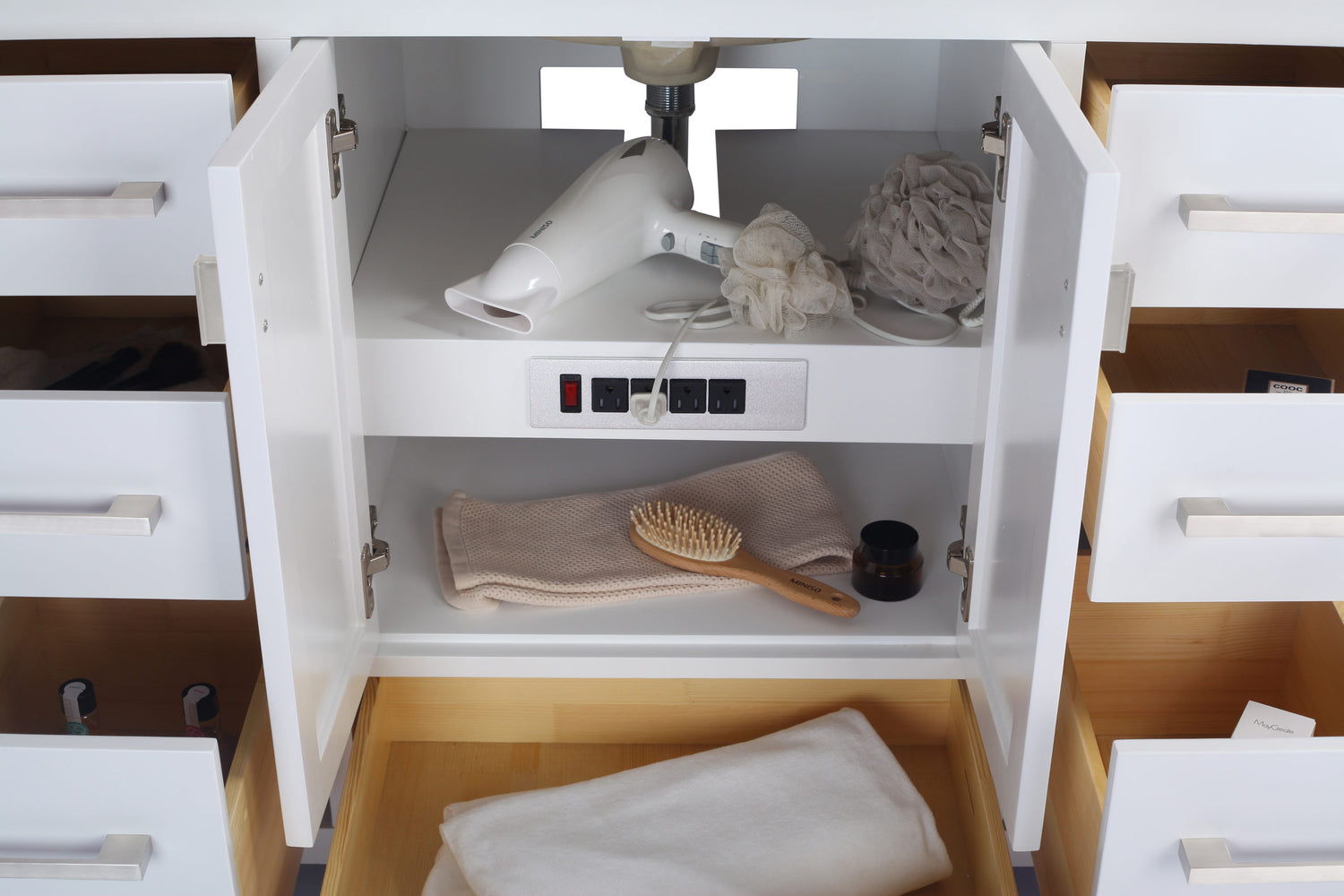 Wilson 48" White Bathroom Vanity Cabinet Laviva 313ANG-48W