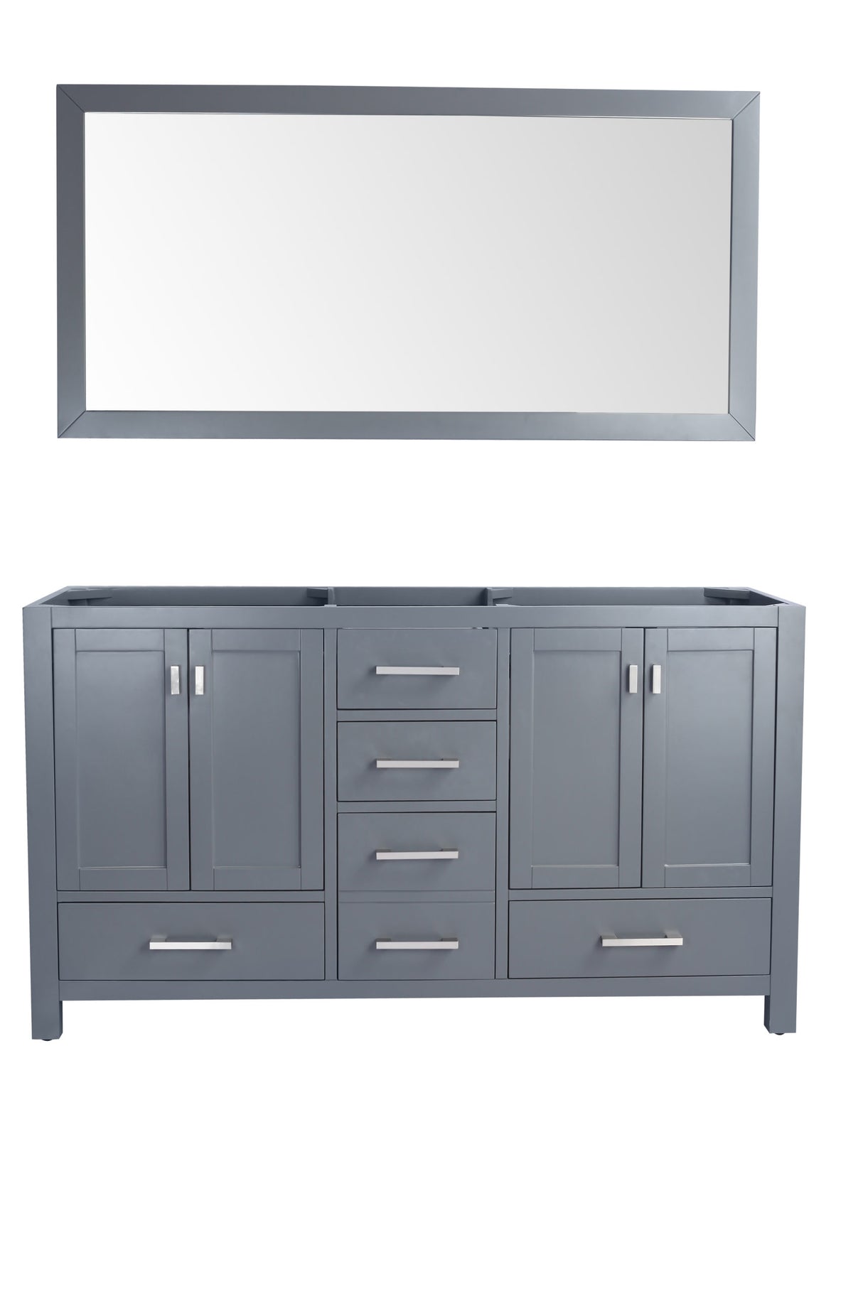 Wilson 60" Grey Double Sink Bathroom Vanity Cabinet Laviva 313ANG-60G