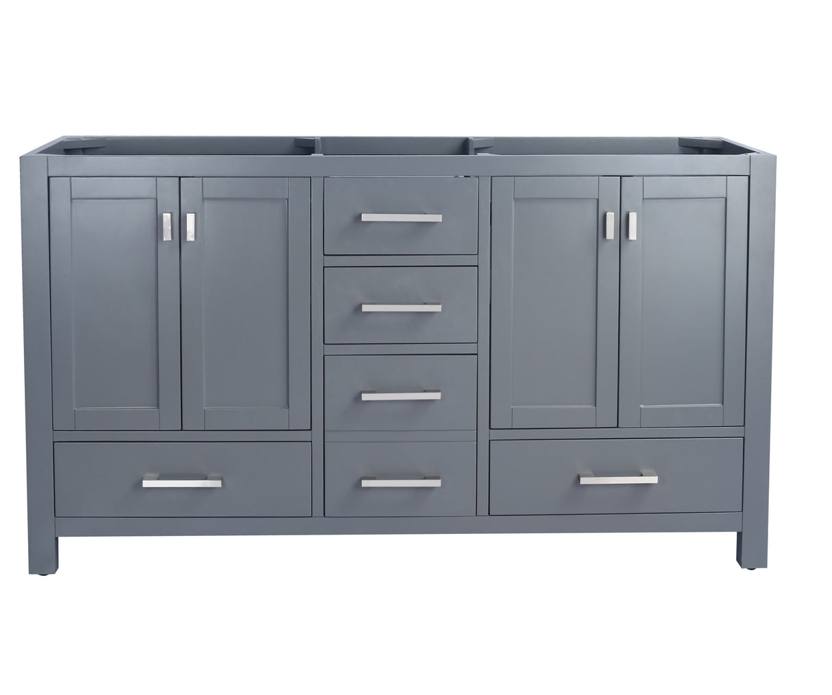 Wilson 60" Grey Double Sink Bathroom Vanity Cabinet Laviva 313ANG-60G