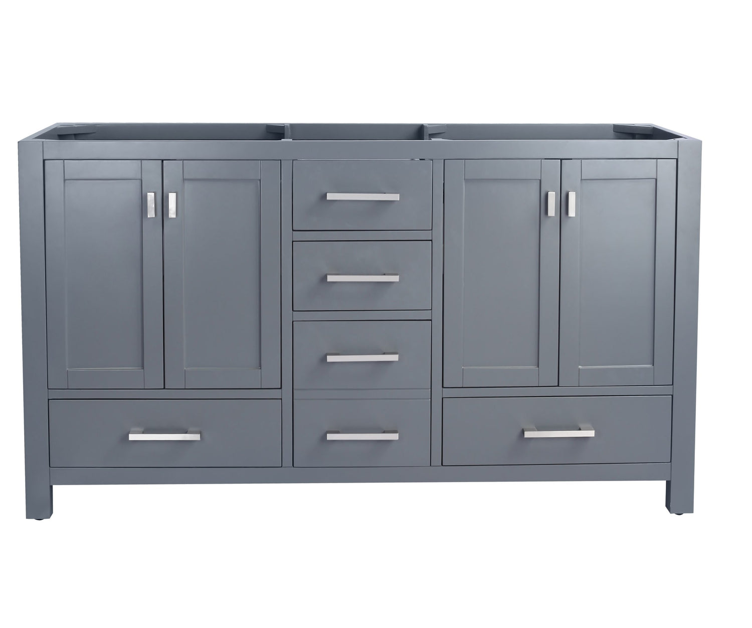 Wilson 60" Grey Double Sink Bathroom Vanity Cabinet Laviva 313ANG-60G
