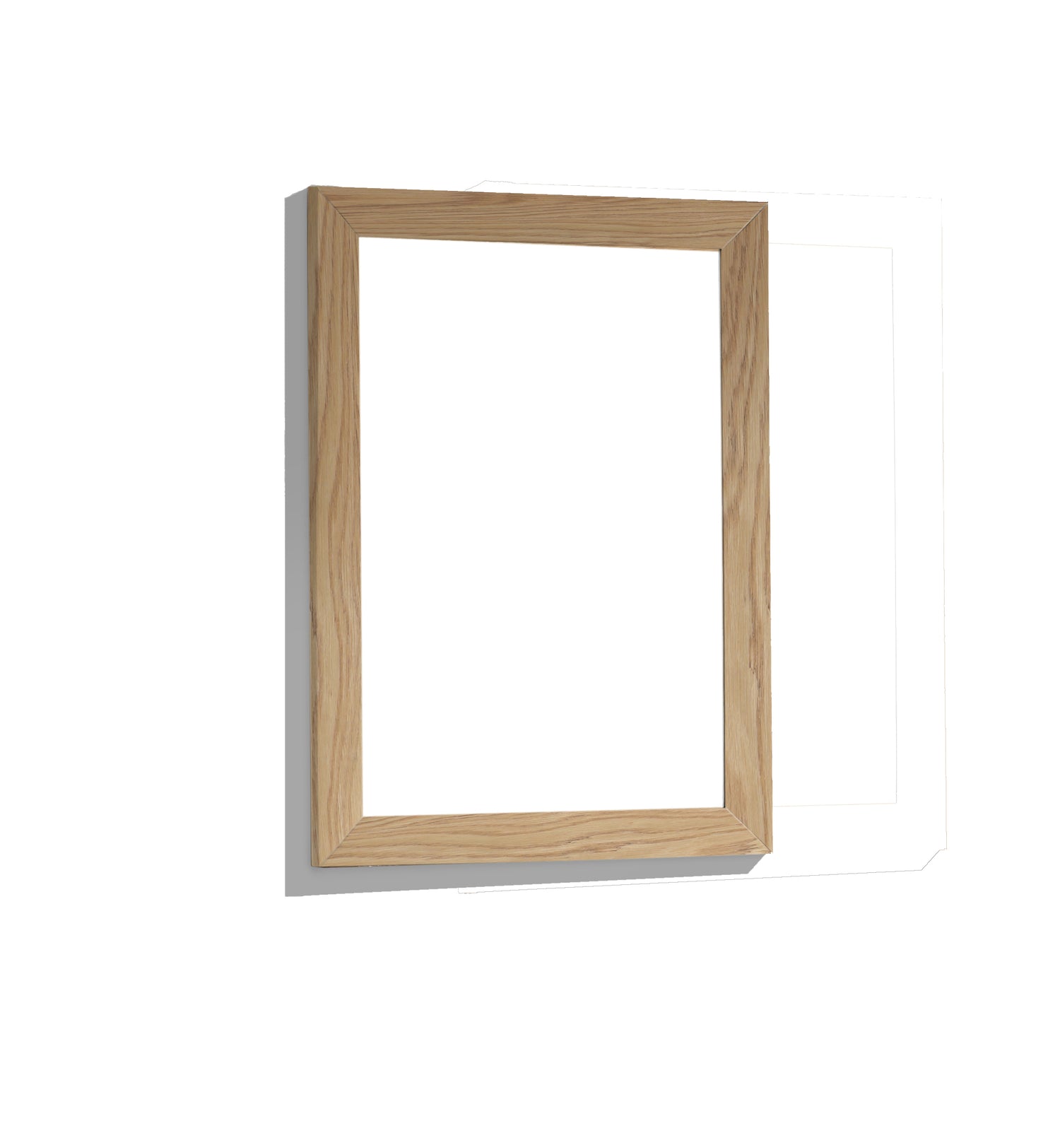 Sterling 24" Framed Rectangular California White Oak Mirror Laviva 313FF-2430CO