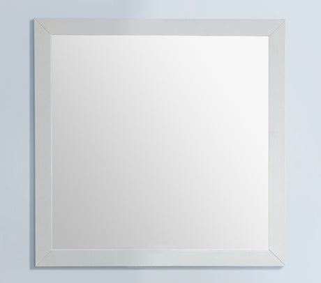 Sterling 30" Framed Square Soft White Mirror Laviva 313FF-3030SW