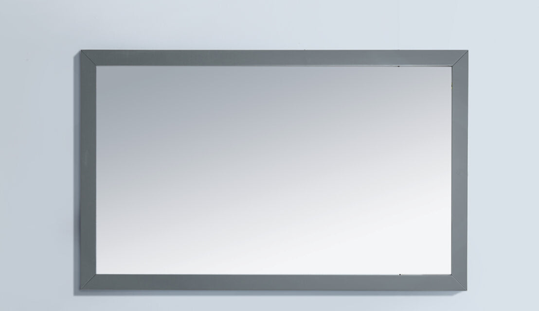 Sterling 48" Framed Rectangular Maple Grey Mirror Laviva 313FF-4830MG