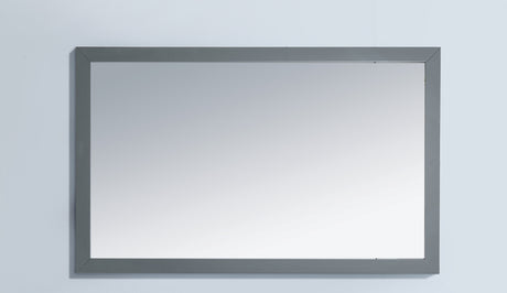 Sterling 48" Framed Rectangular Maple Grey Mirror Laviva 313FF-4830MG