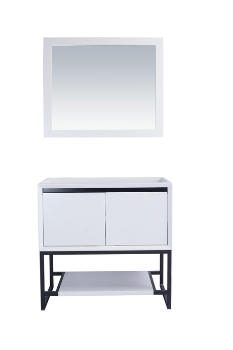 Alto 36" White Bathroom Vanity Cabinet Laviva 313SMR-36W